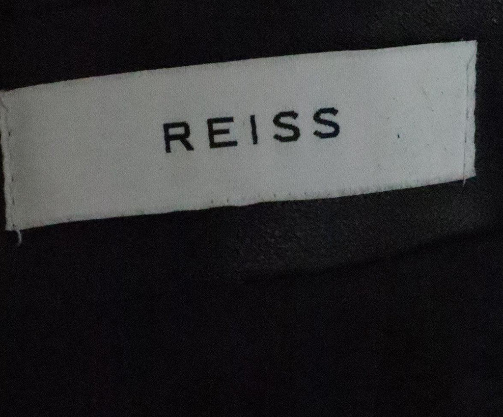 Reiss Black Leather Skirt sz 6 - Michael's Consignment NYC