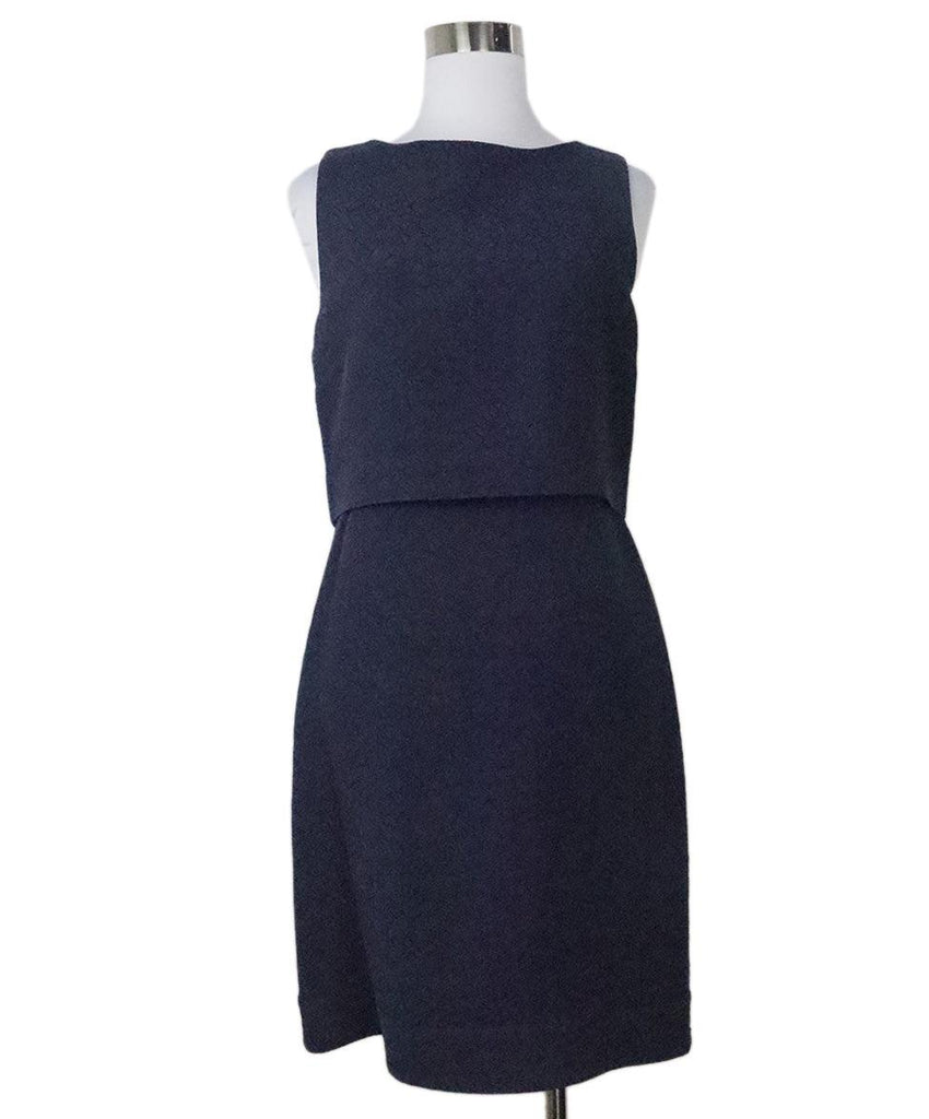 Reiss Navy Textured Dress 