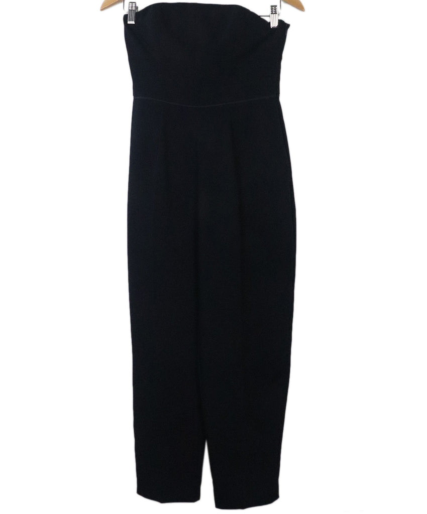 Reiss Navy Strapless Jumpsuit 