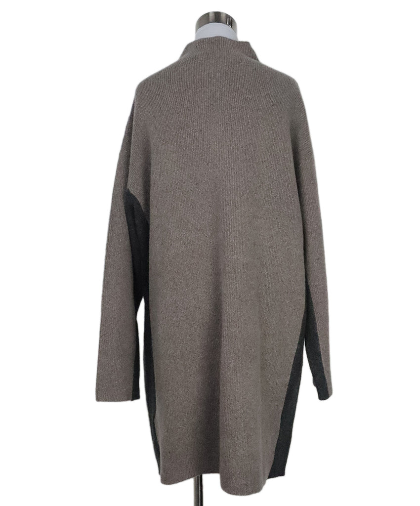 Reiss Taupe & Charcoal Cashmere Dress 2