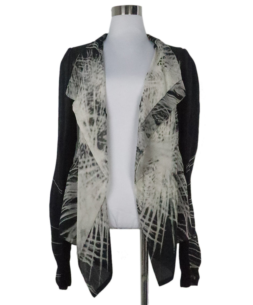 Rick Owens B&W Print Jacket 