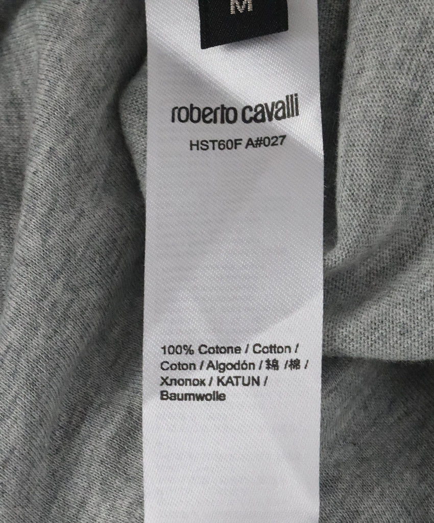 Roberto Cavalli Grey & Black Print T-Shirt 4