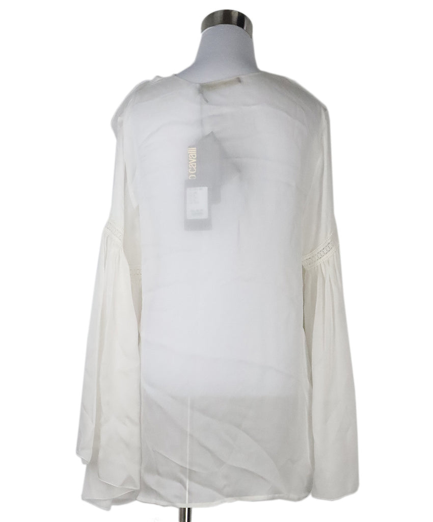 Roberto Cavalli Ivory Silk Blouse 2