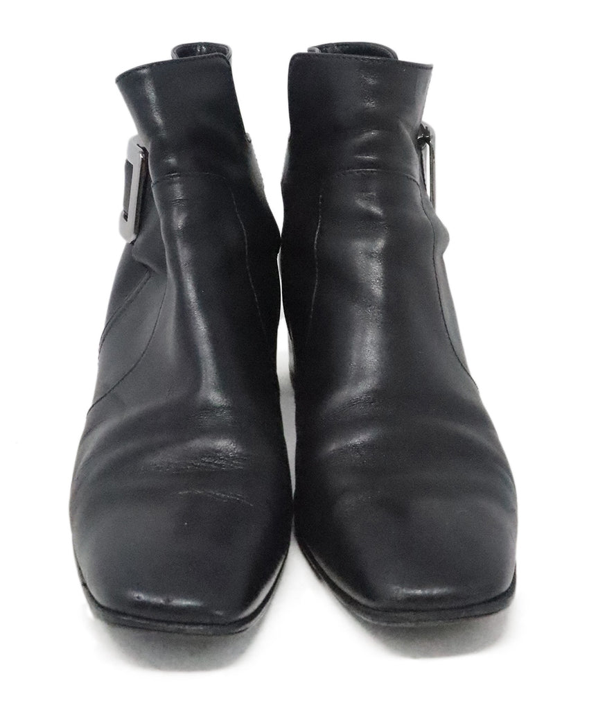 Roger Vivier Black Leather Booties 3