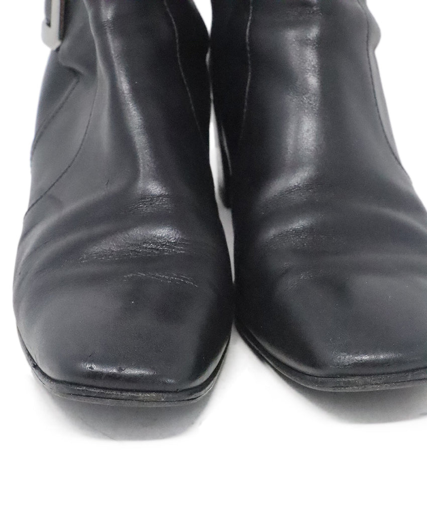 Roger Vivier Black Leather Booties 6