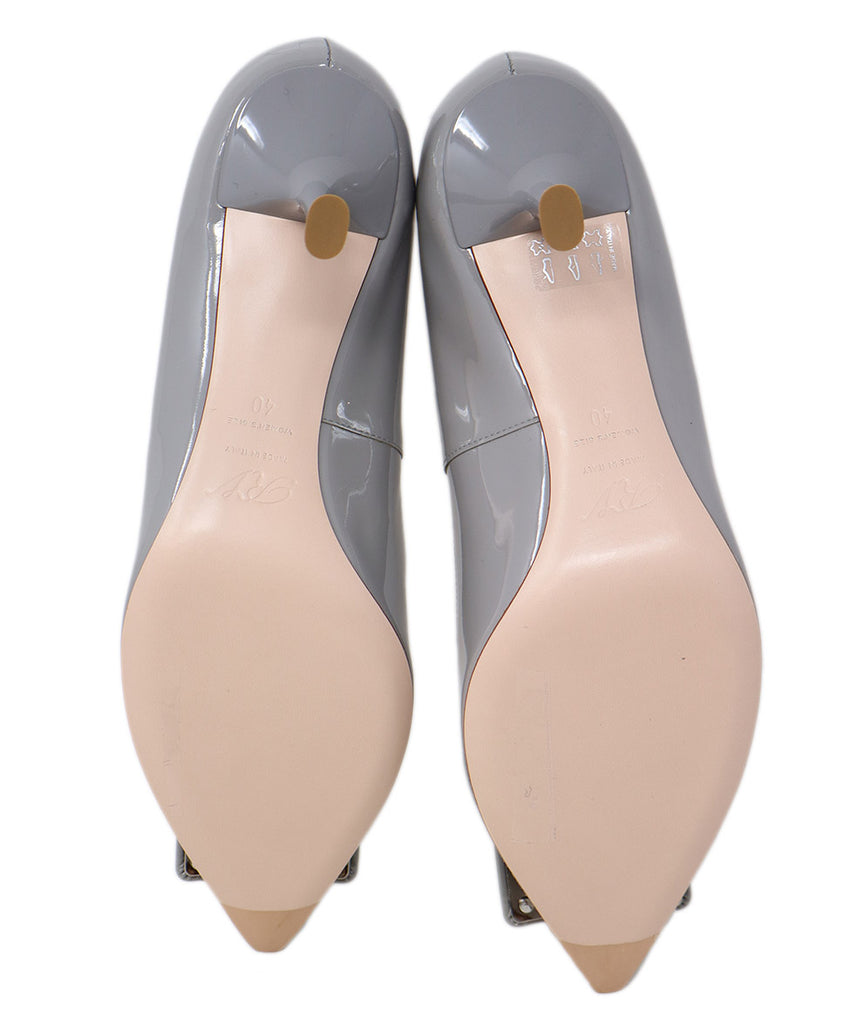 Roger Vivier Grey Patent Leather Heels 4