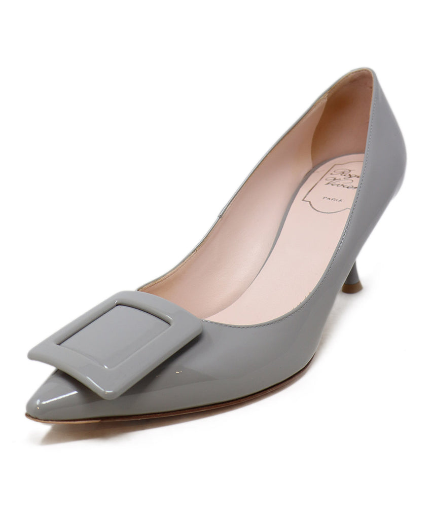 Roger Vivier Grey Patent Leather Heels 1