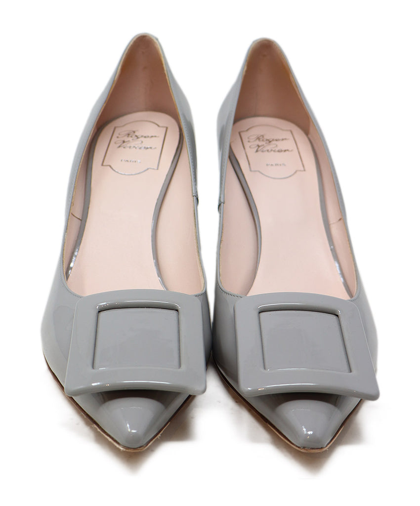 Roger Vivier Grey Patent Leather Heels 3