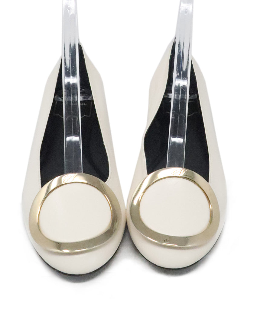 Roger Vivier Ivory Leather Flats 3