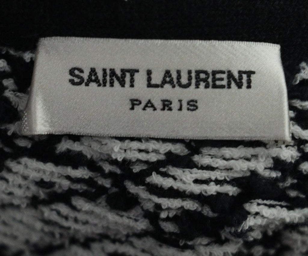 Saint Laurent B&W Fringe Sweater 3