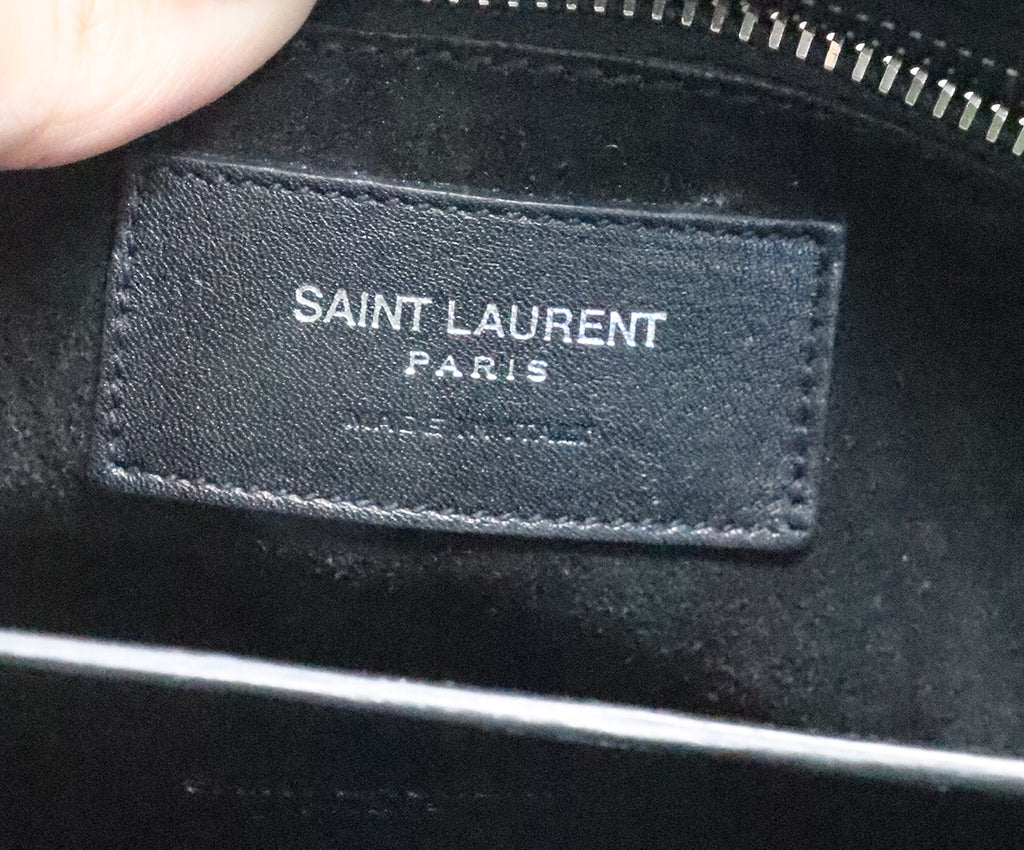 Saint Laurent Black Leather Trois Clous Tote 6