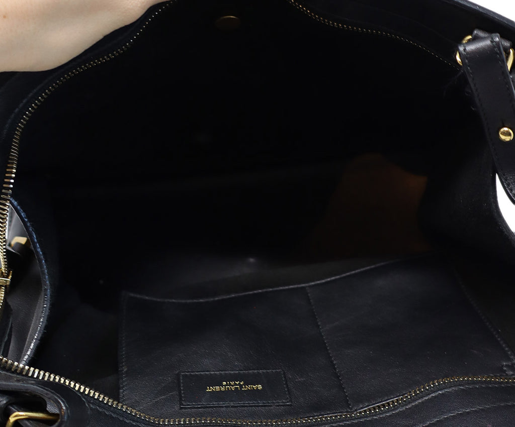 Saint Laurent Black Small Cabas Chyc Tote 5