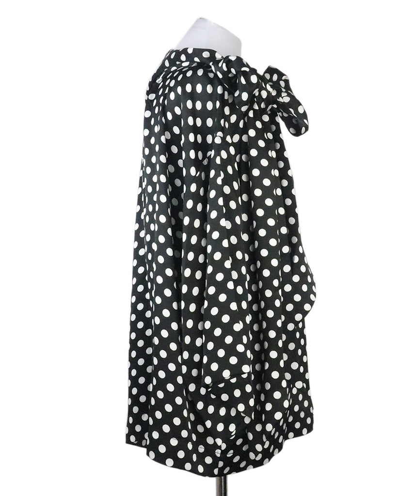 Saint Laurent B&W Polka Dot Blouse 1