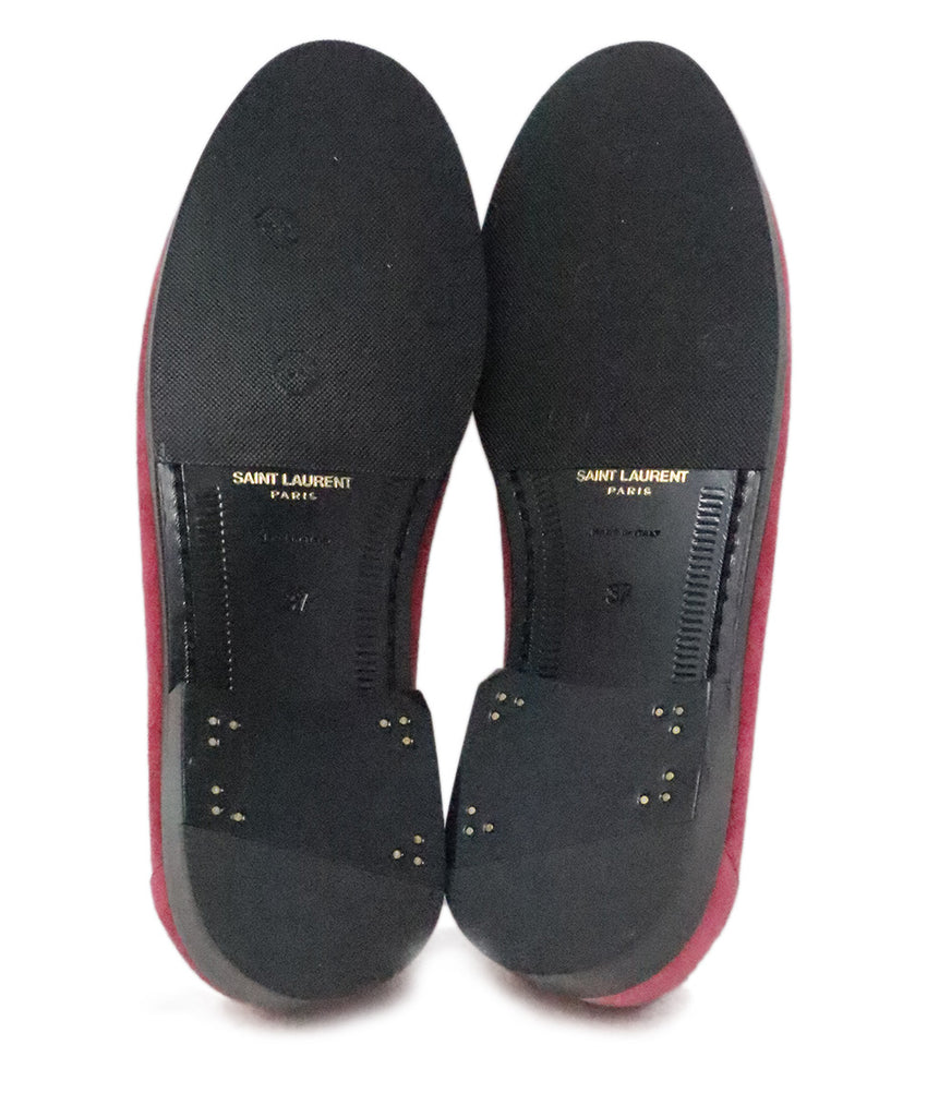 Saint Laurent Pink Suede Loafers 4