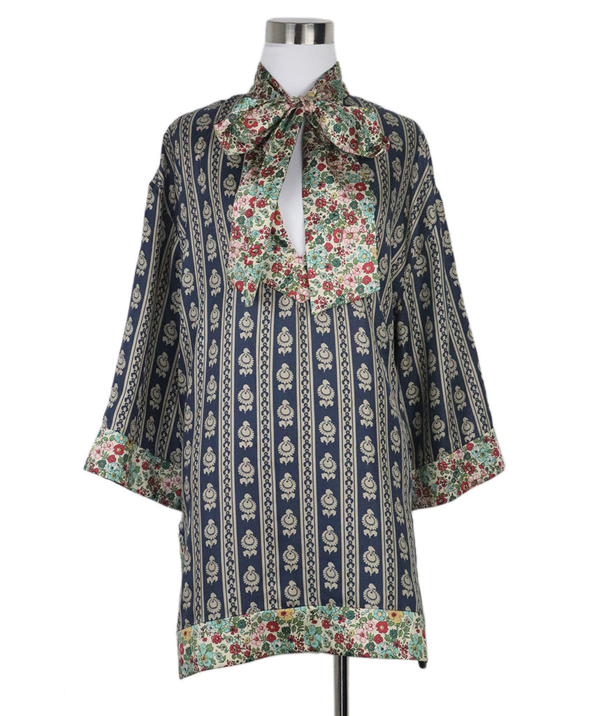 Sandro Multicolored Silk Tunic 