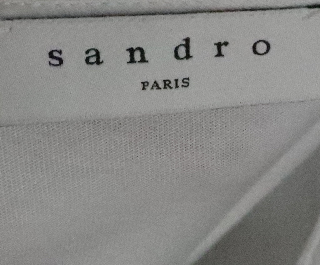 Sandro White Cotton Top 3