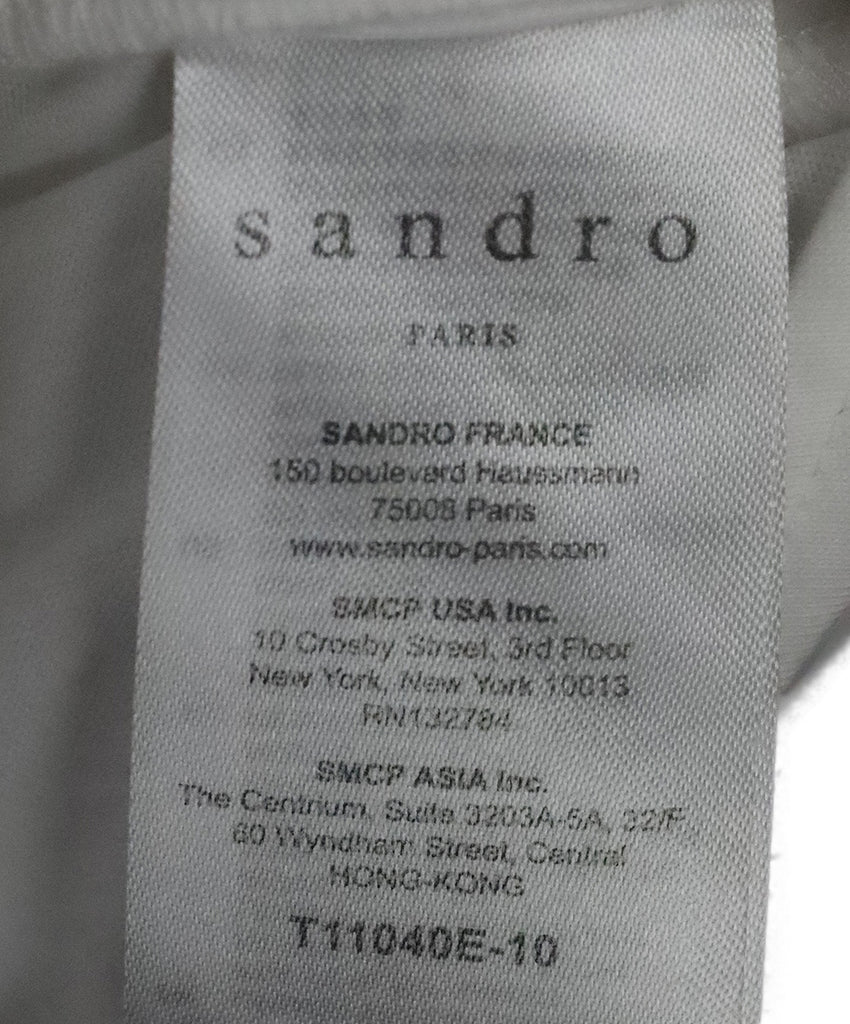 Sandro White Cotton Top 4