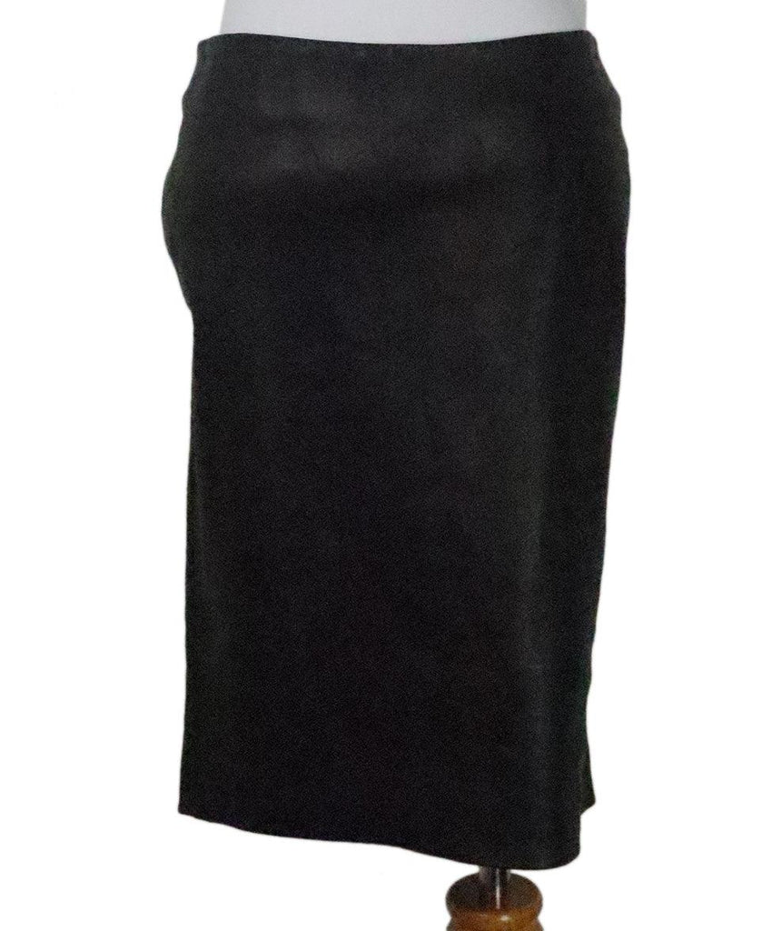 Shari's Black Leather Skirt 