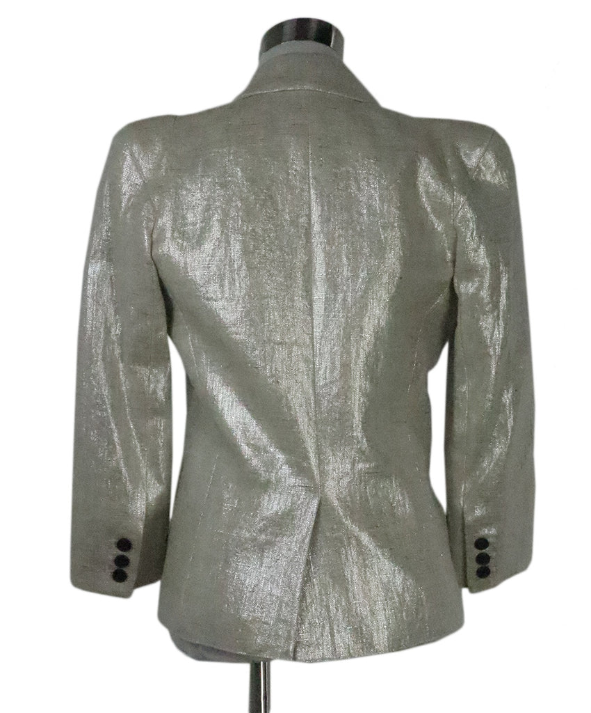 Smythe Silver & Beige Linen Jacket 2