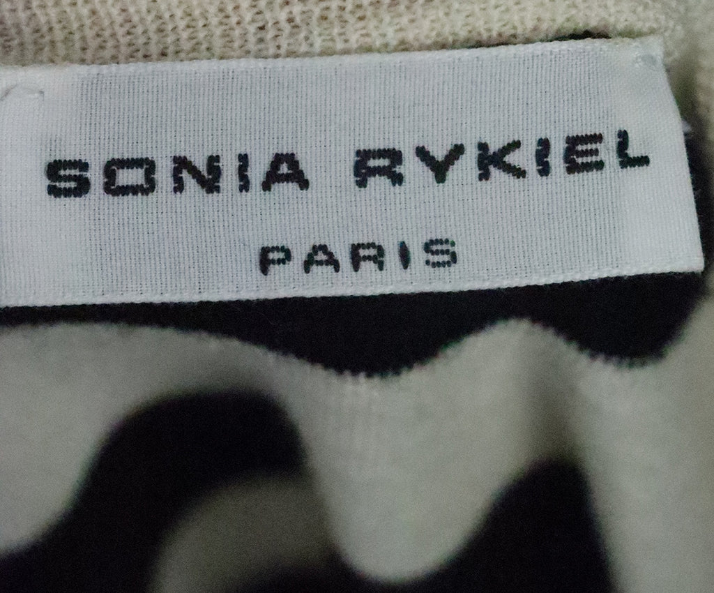 Sonia Rykiel B&W Striped Wool Sweater 3