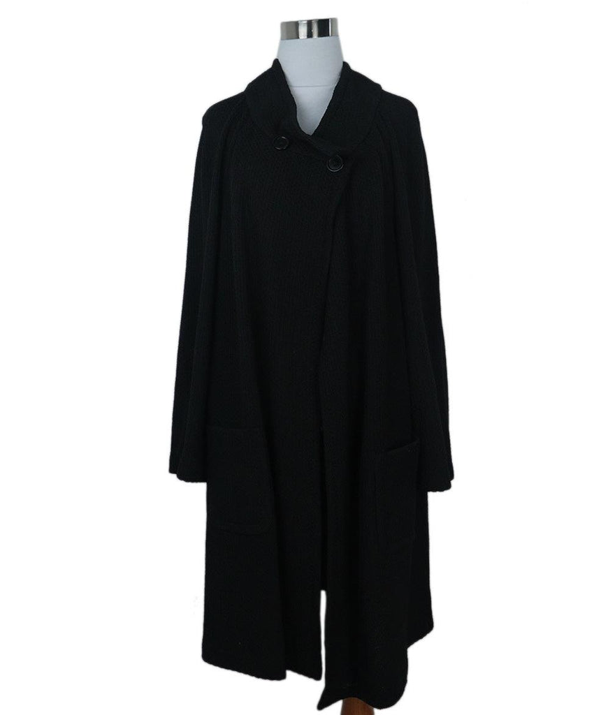 St. John Black Knit Coat 