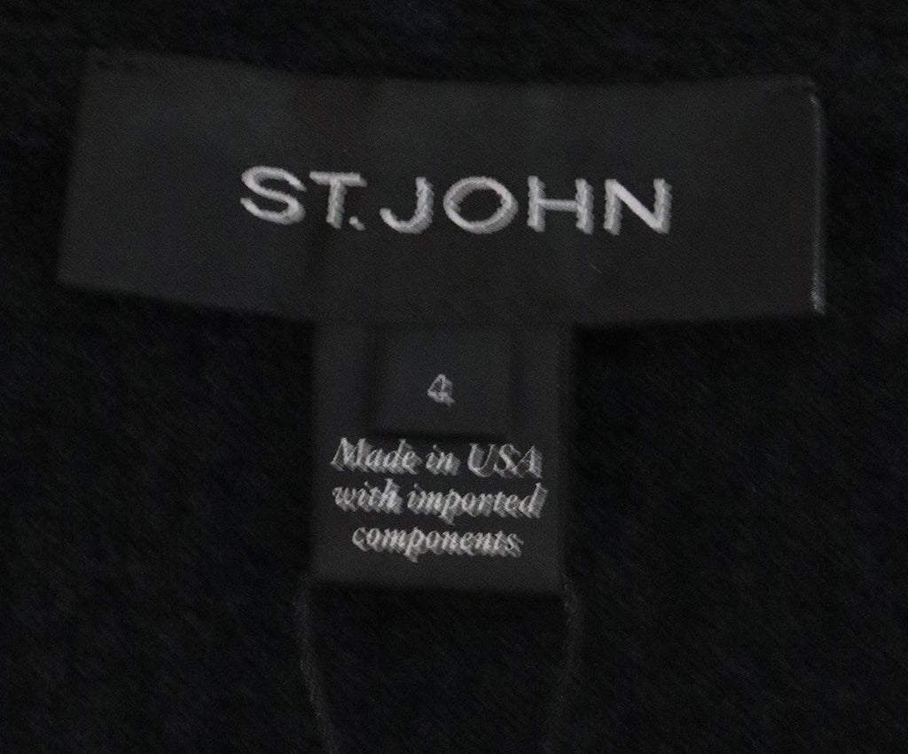 St. John Black Knit Jacket 3