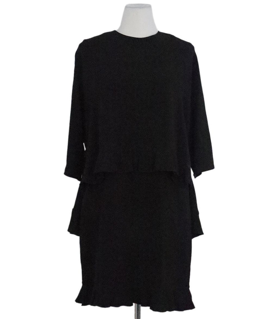 Stella McCartney Black Ruffle Trim Dress sz 8 - Michael's Consignment NYC