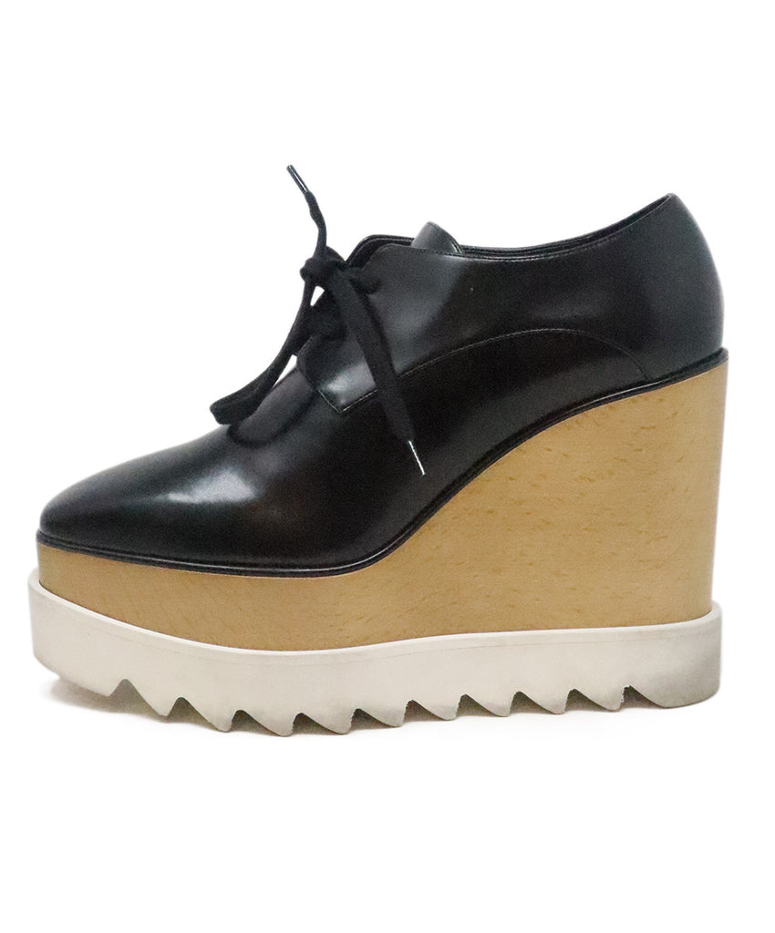 Stella McCartney Black Platform Wedges 1