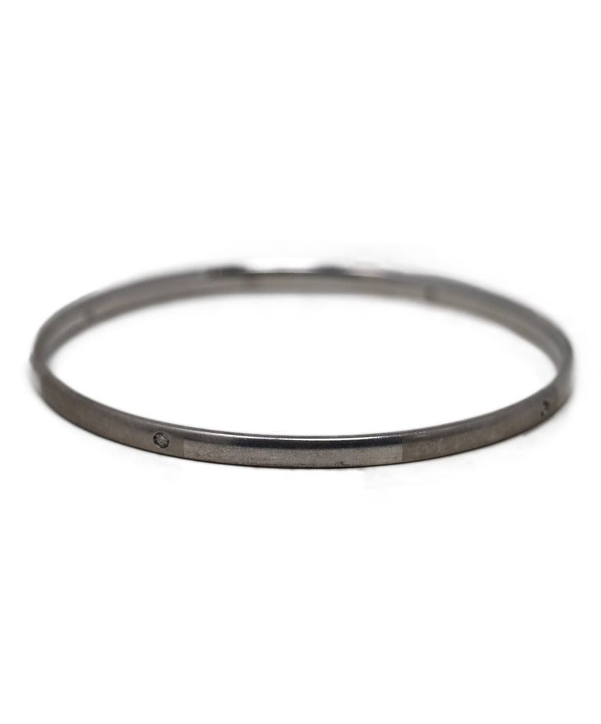 Sterling Silver & Diamond Bangle 1