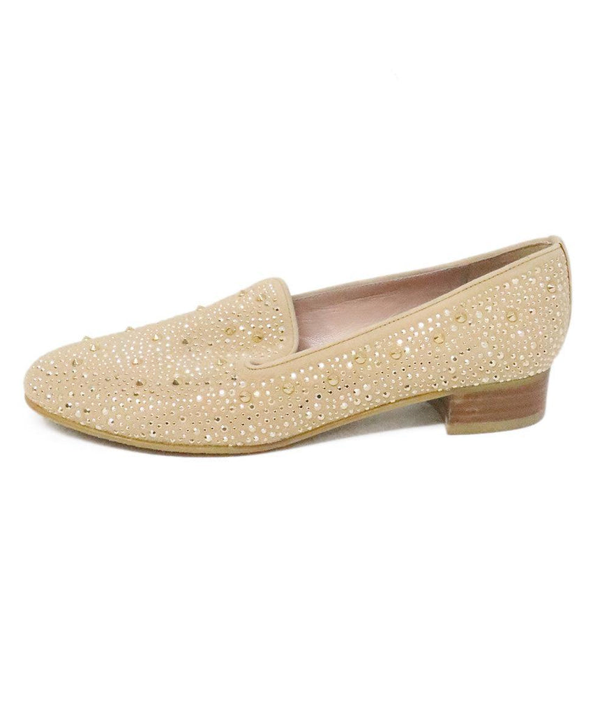 Stuart Weitzman Beige Studded Flats sz 8.5 - Michael's Consignment NYC