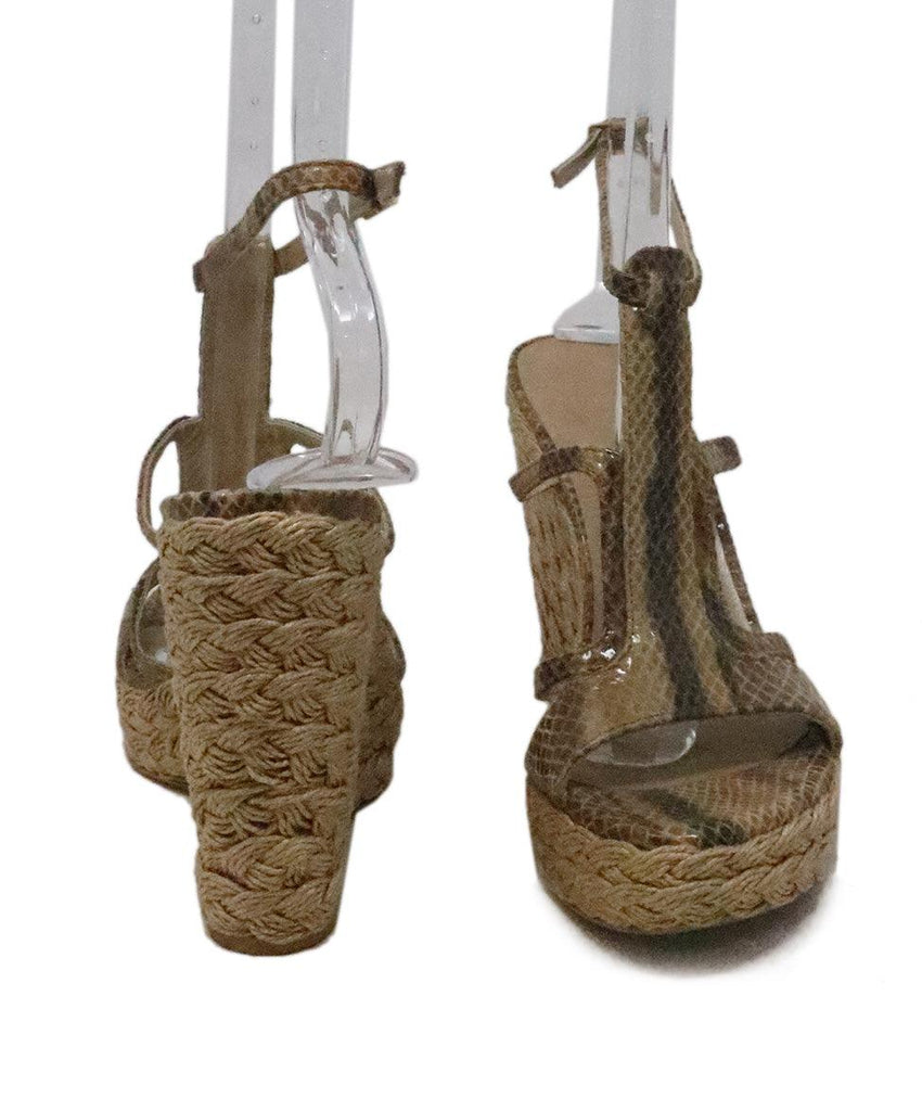 Stuart Weitzman Python Espadrille Wedges 2