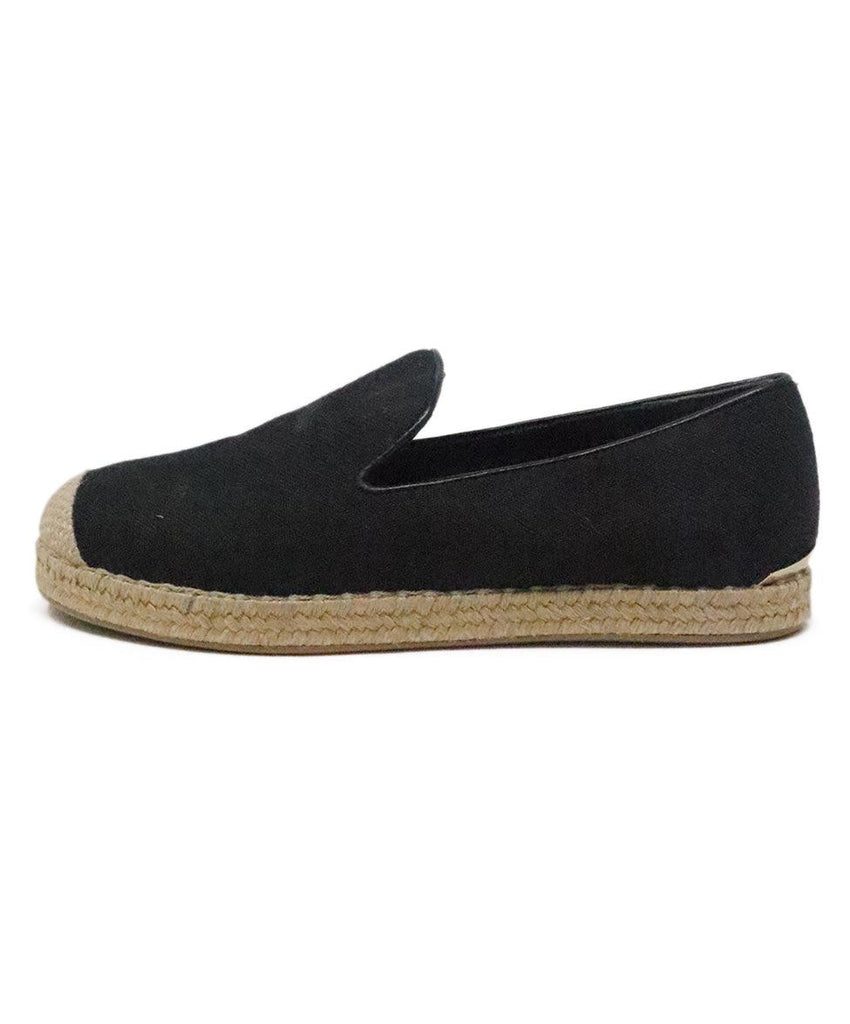 Stuart Weitzman Black Canvas Esapdrilles 1