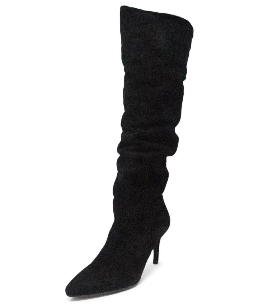 Stuart Weitzman Black Suede Boots 