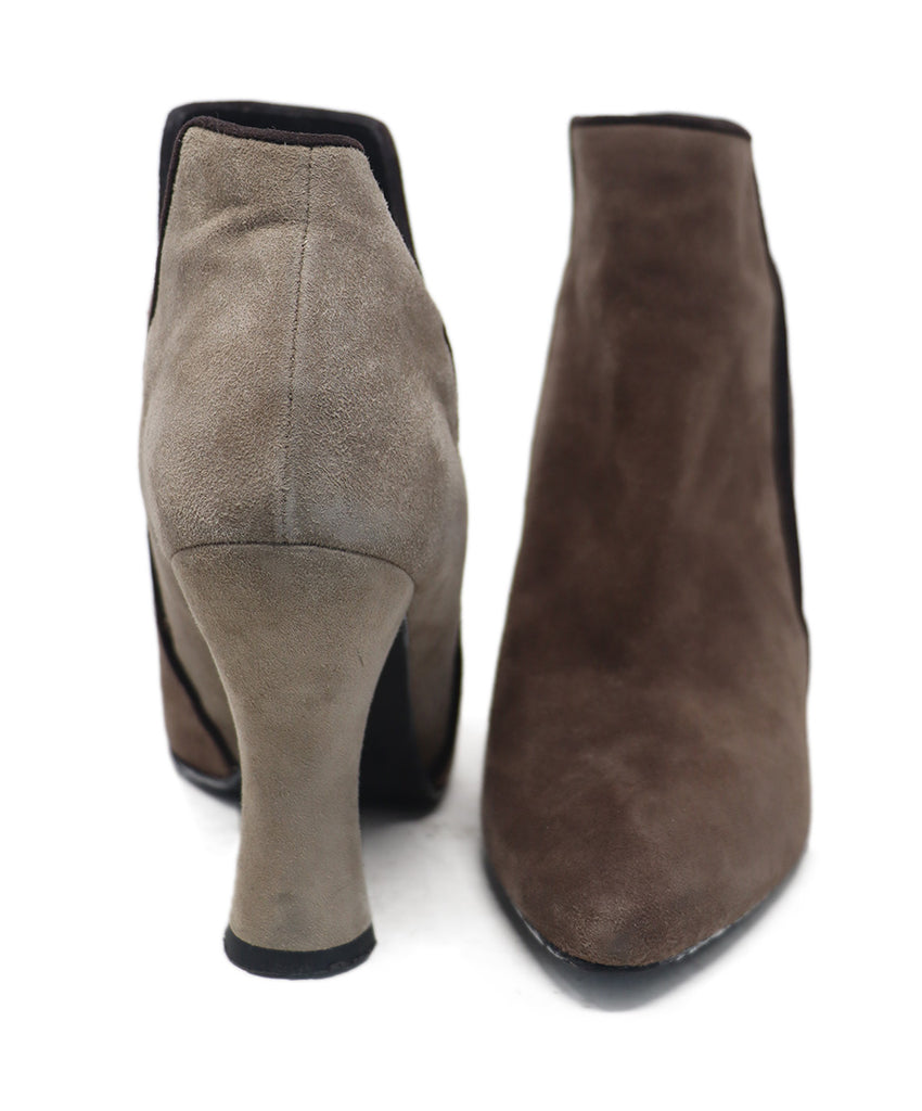 Stuart Weitzman Taupe Suede Heeled Booties 2