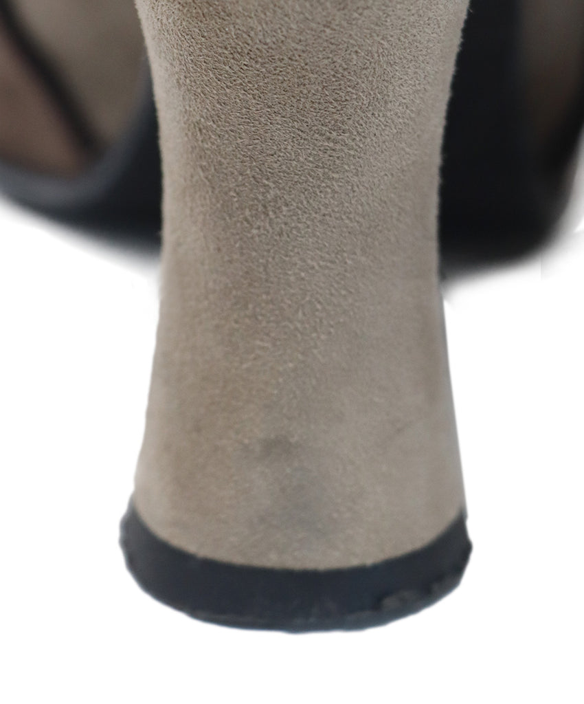 Stuart Weitzman Taupe Suede Heeled Booties 5