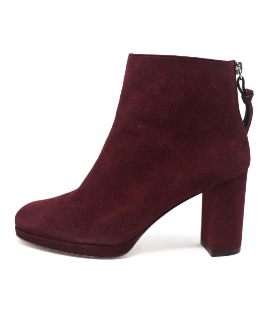 Stuart Weitzman Burgundy Suede Booties 1