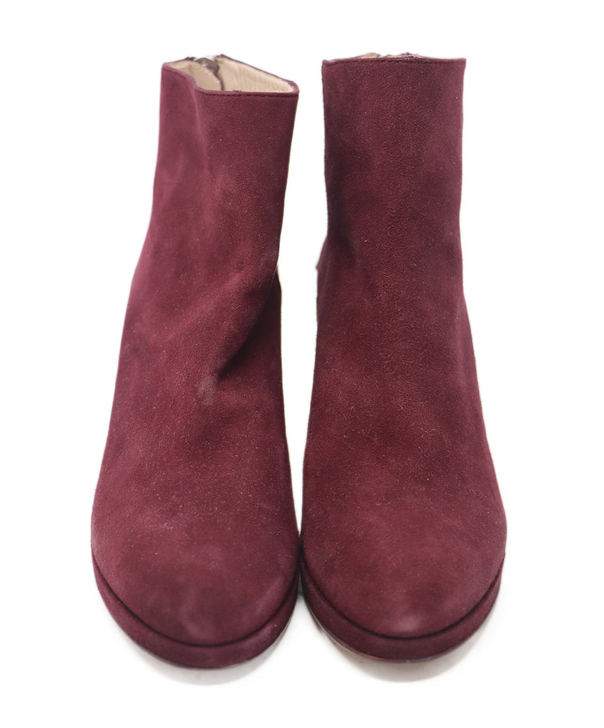 Stuart Weitzman Burgundy Suede Booties 3