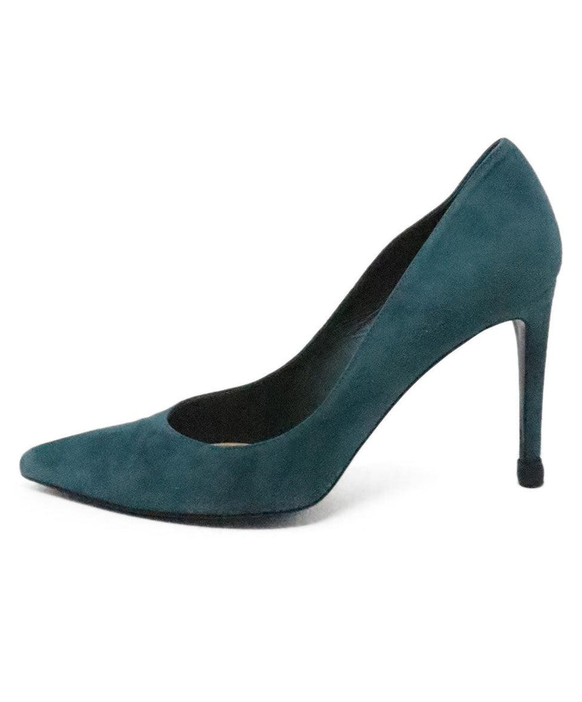 Stuart Weitzman Green Suede Heels sz 8.5 - Michael's Consignment NYC