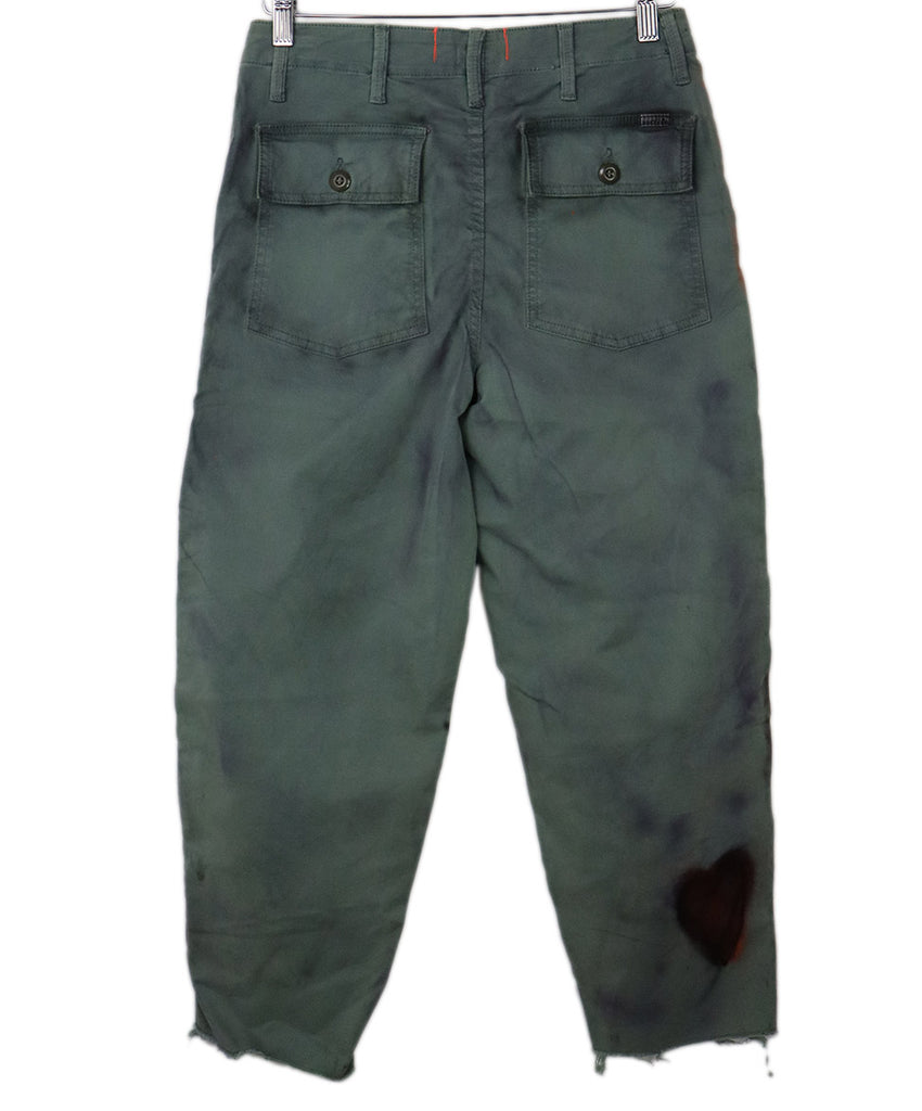 Swlag Olive Green & Purple Graffiti Pants 1