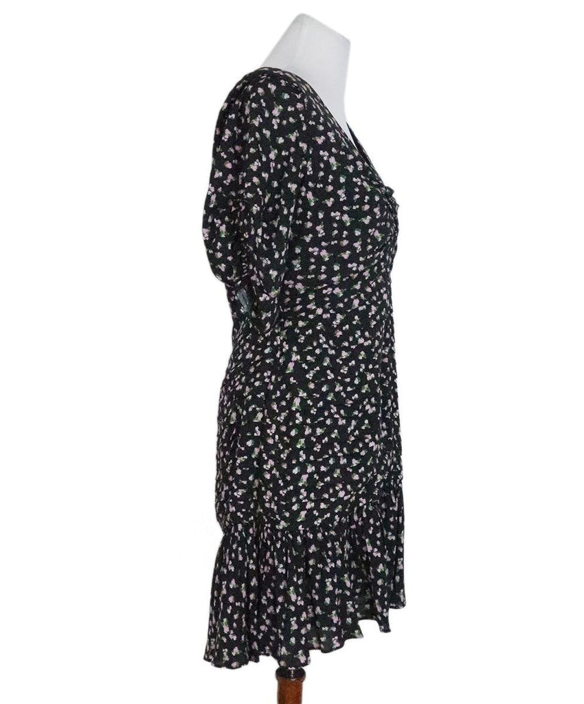 Tanya Taylor Black & Pink Floral Dress sz 12 - Michael's Consignment NYC