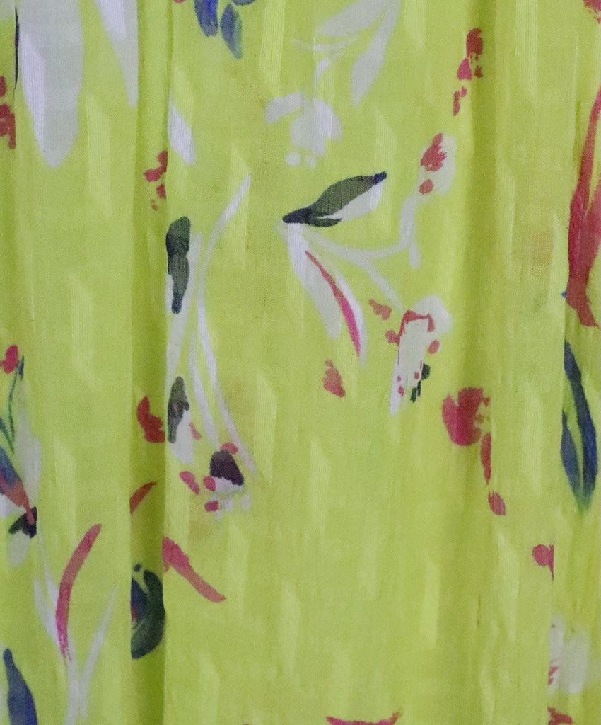 Tanya Taylor Yellow Floral Print Dress sz 14 - Michael's Consignment NYC