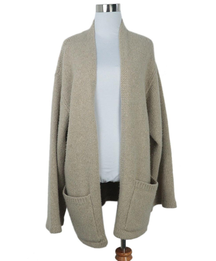 The Row Beige Cashmere Cardigan 