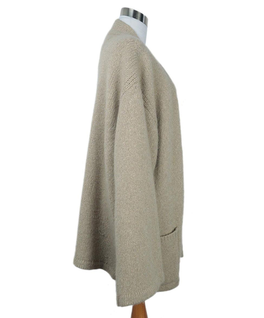 The Row Beige Cashmere Cardigan 1