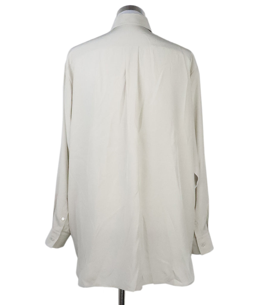 The Row Beige Silk Blouse 2