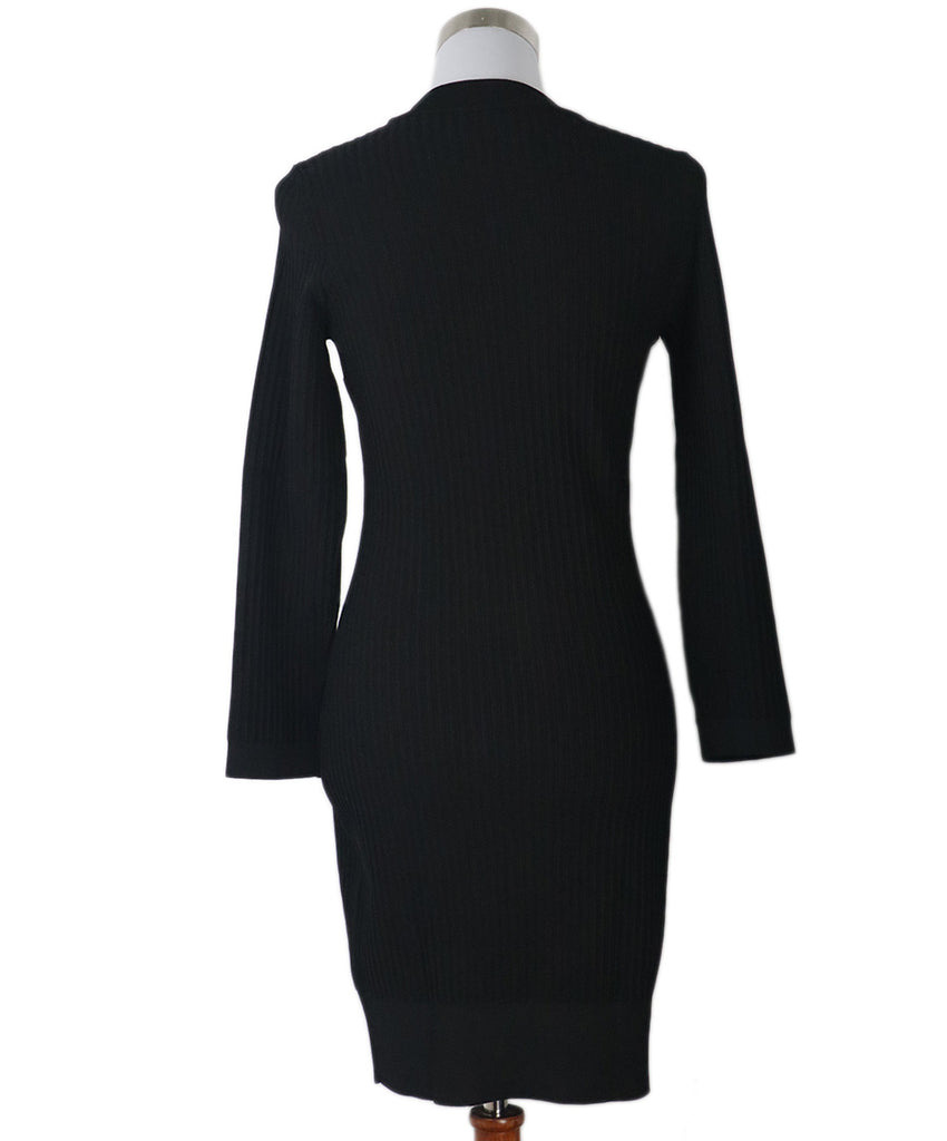 The Row Black Ribbed Dress 2