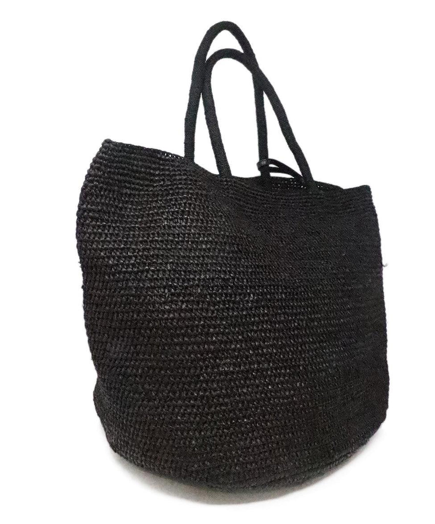 The Row Black Straw Tote 1