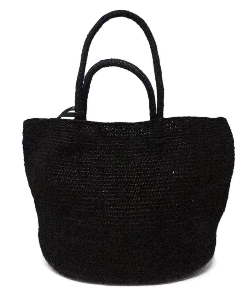 The Row Black Straw Tote 2