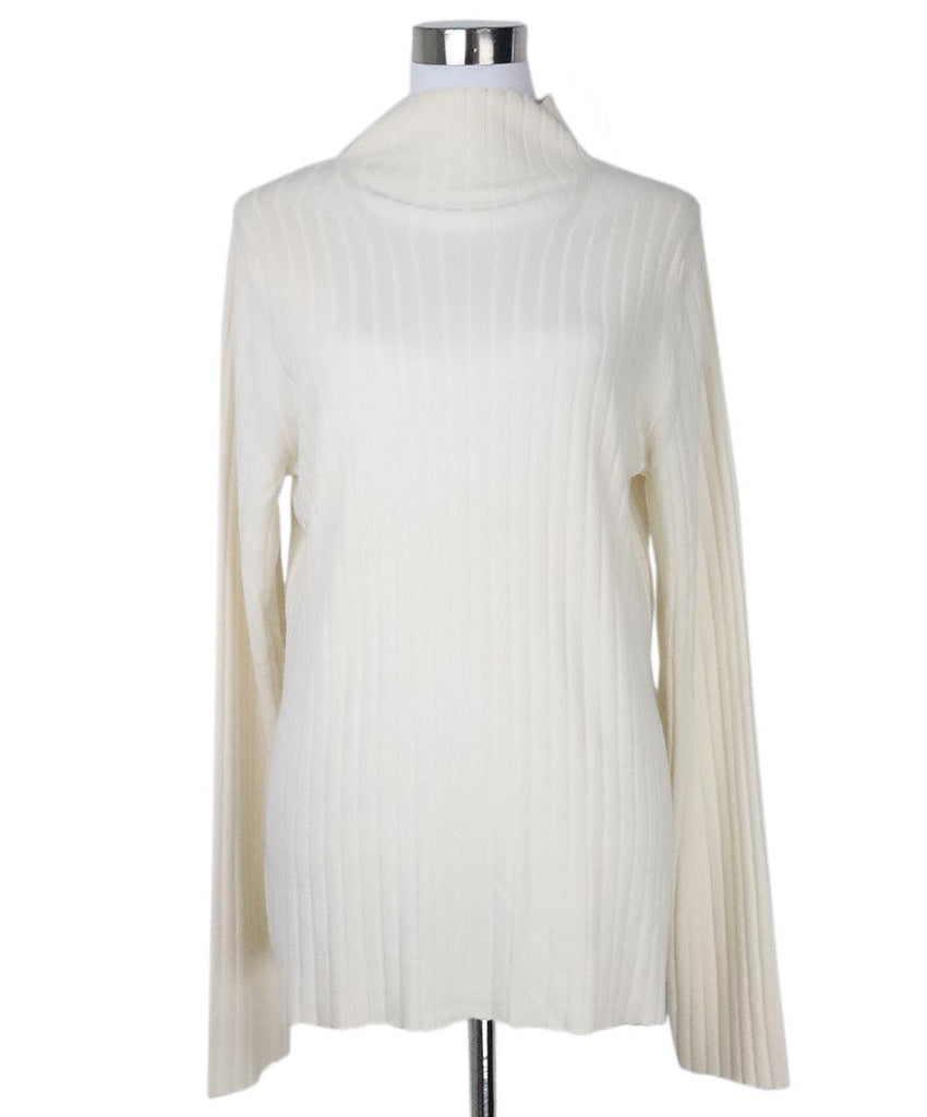 The Row Cream Wool Turtleneck sz 14 - Michael's Consignment NYC