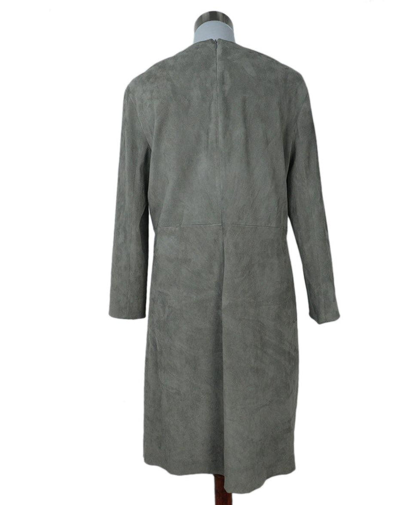 The Row Grey Suede Dress 2