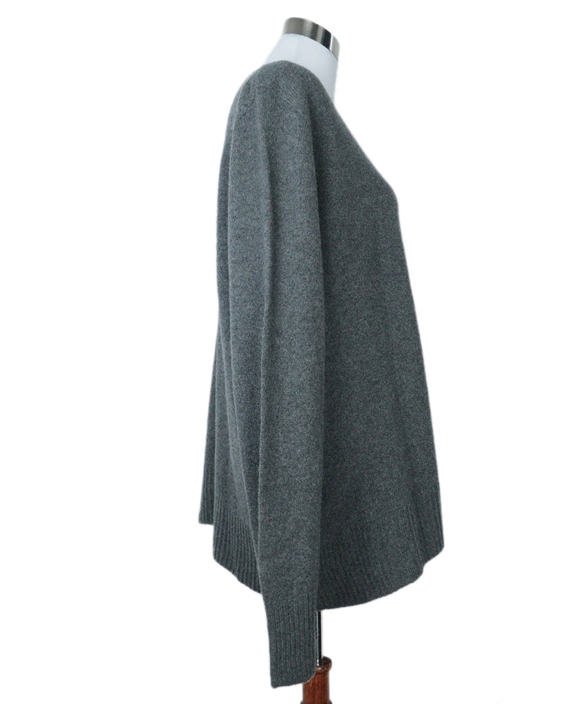 The Row Charcoal Wool & Cashmere Sweater 1